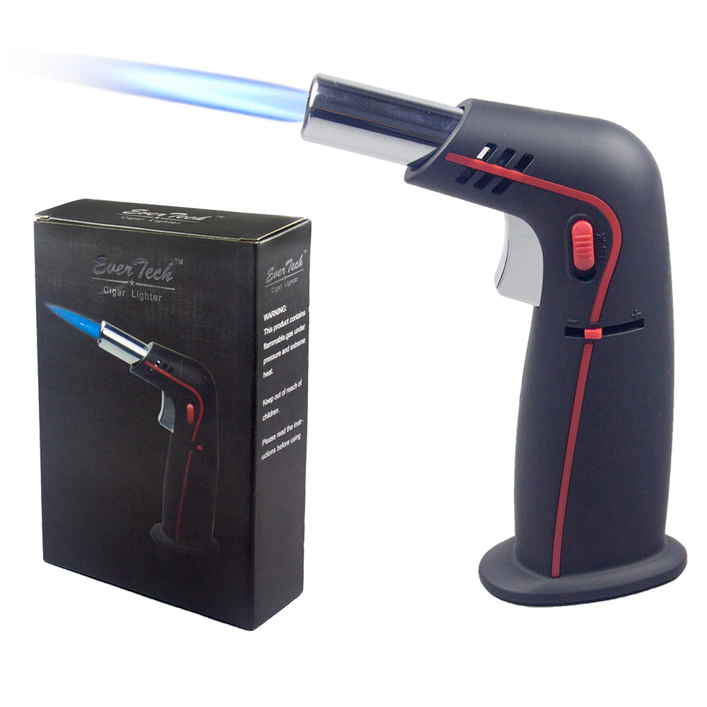 EVERTECH SINGLE FLAME TABLE TORCH RUBBER FINISH - 1CT