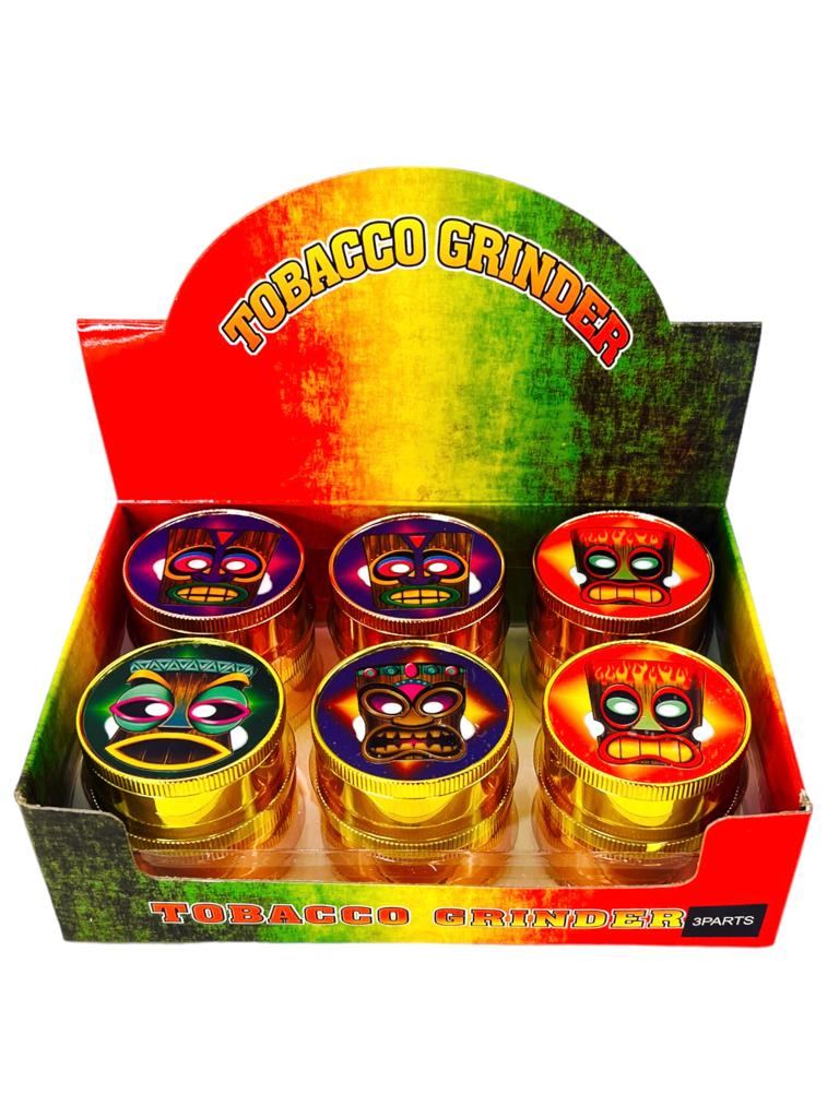 3 PART TIKI 1 ASSORTED METAL GRINDER 51MM - 12CT