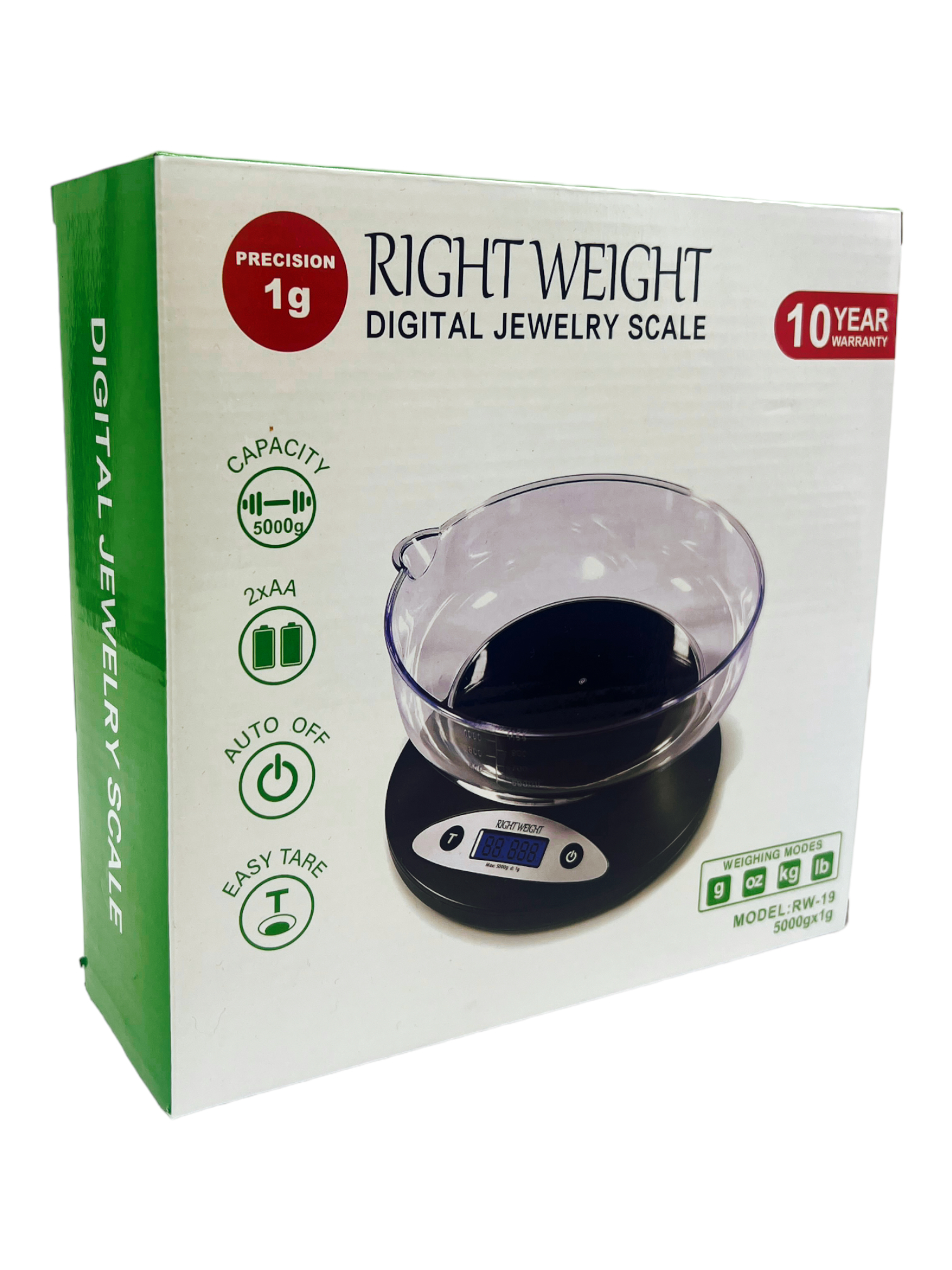 RIGHT WEIGHT DIGITAL SCALE - 5000g x 1g (RW-19)