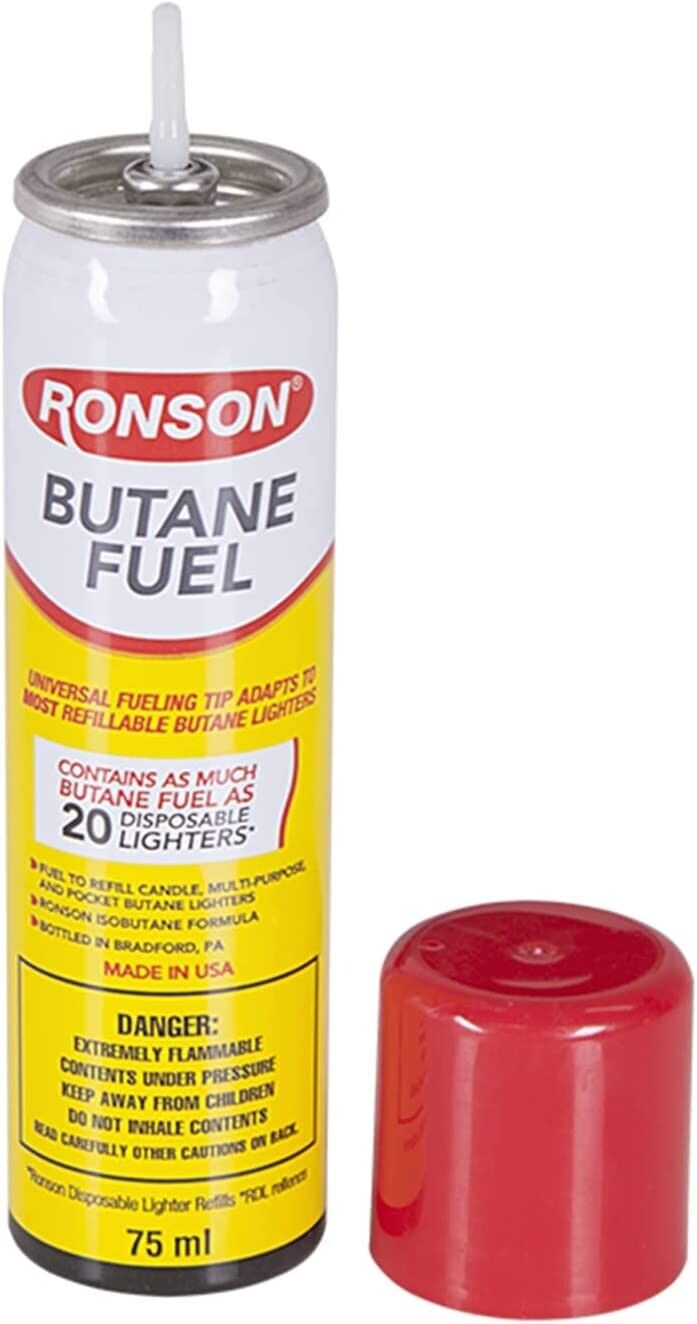 Zippo Butane Fuel 75 ml Pack of 2, Butane Refill Torch Lighter Fuel