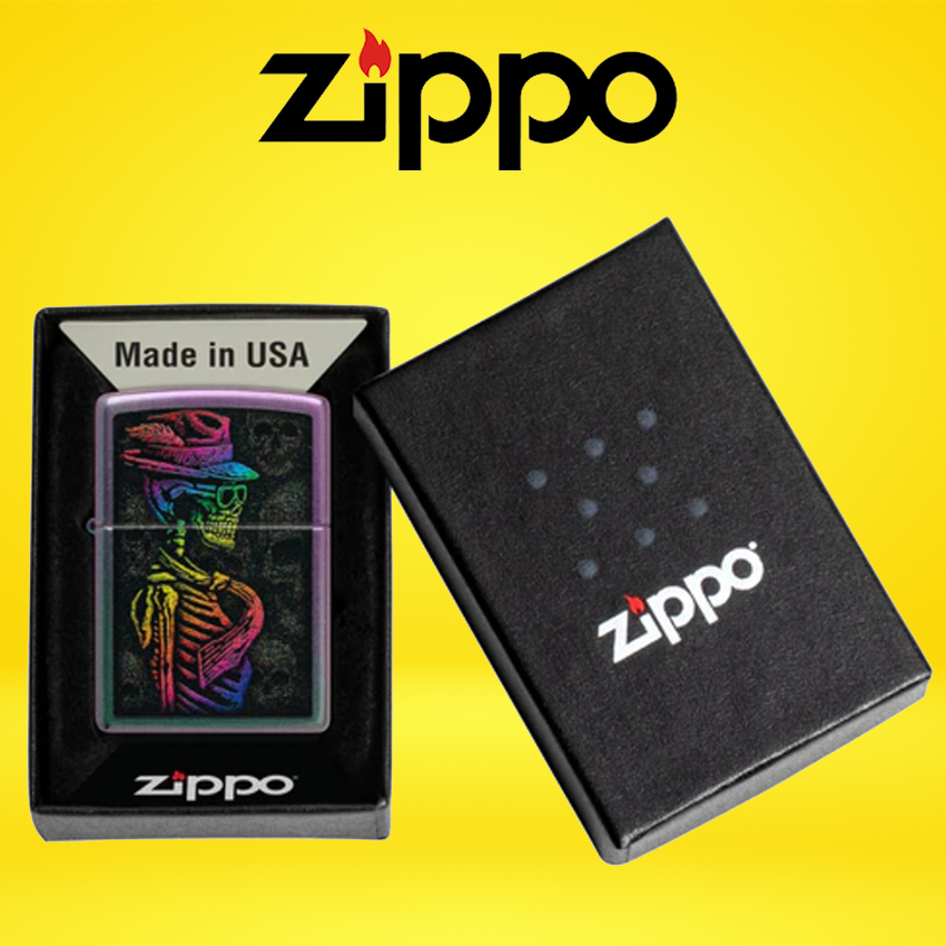 ZIPPO - SKULL DESIGN LIGHTER - 1CT