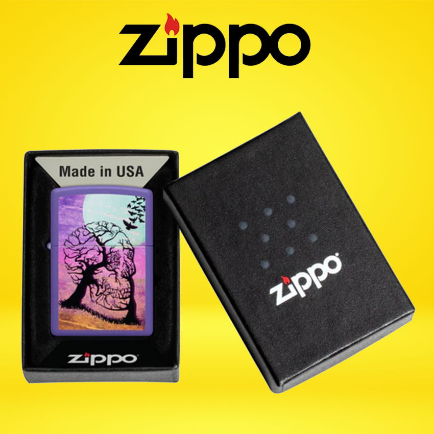 ZIPPO - SKULL TREE DESIGN LIGHTER - 1CT