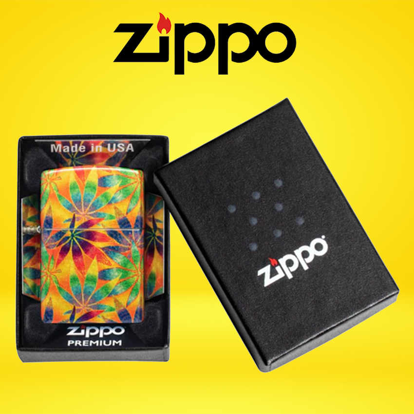 ZIPPO - CANNABIS DESIGN LIGHTER - 1CT