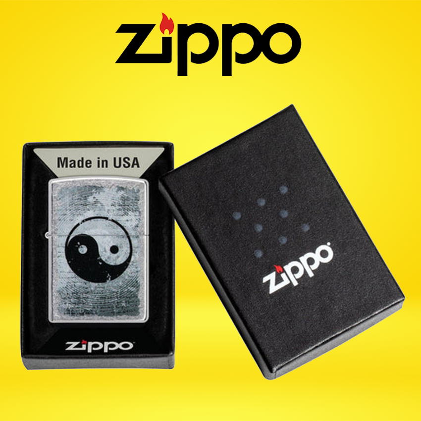 ZIPPO - YIN YANG DESIGN LIGHTER - 1CT