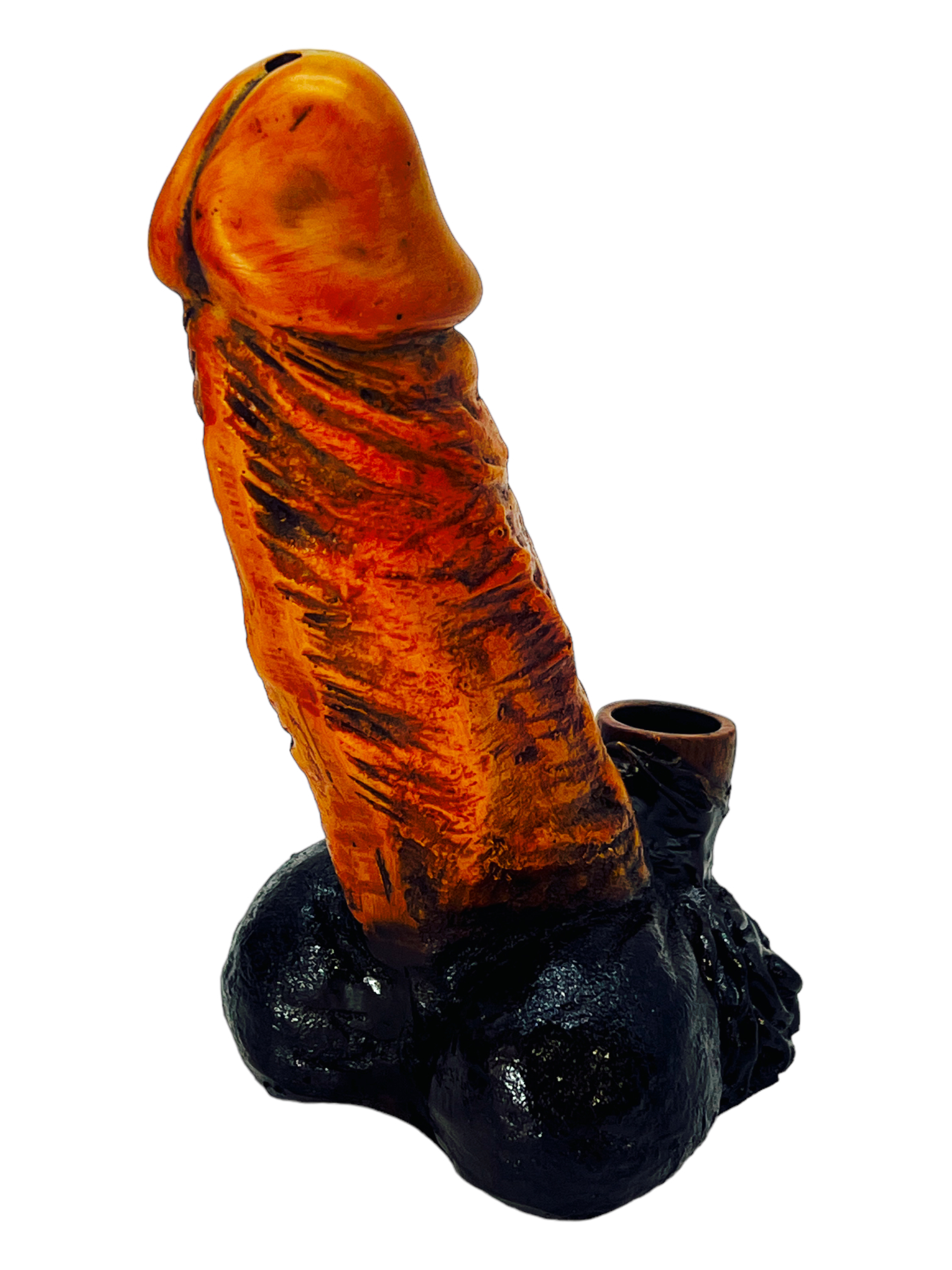 HAND CRAFTED MR AVERAGE PENIS HANDPIPE 7" - BROWN