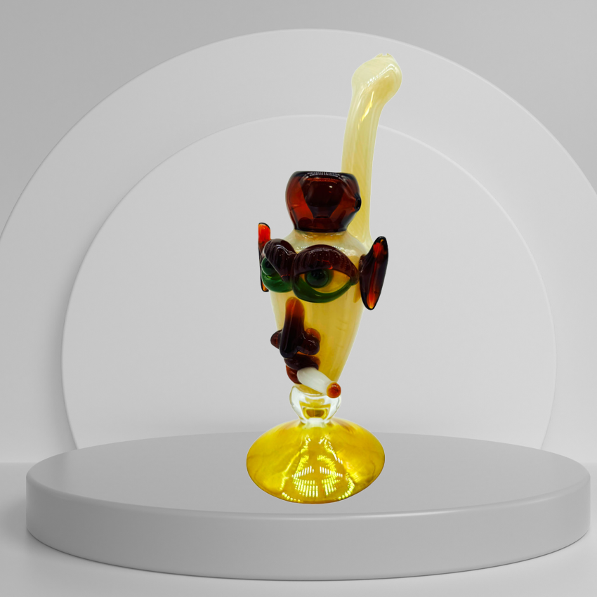 SMOKING FACE STANDING BUBBLER 9"