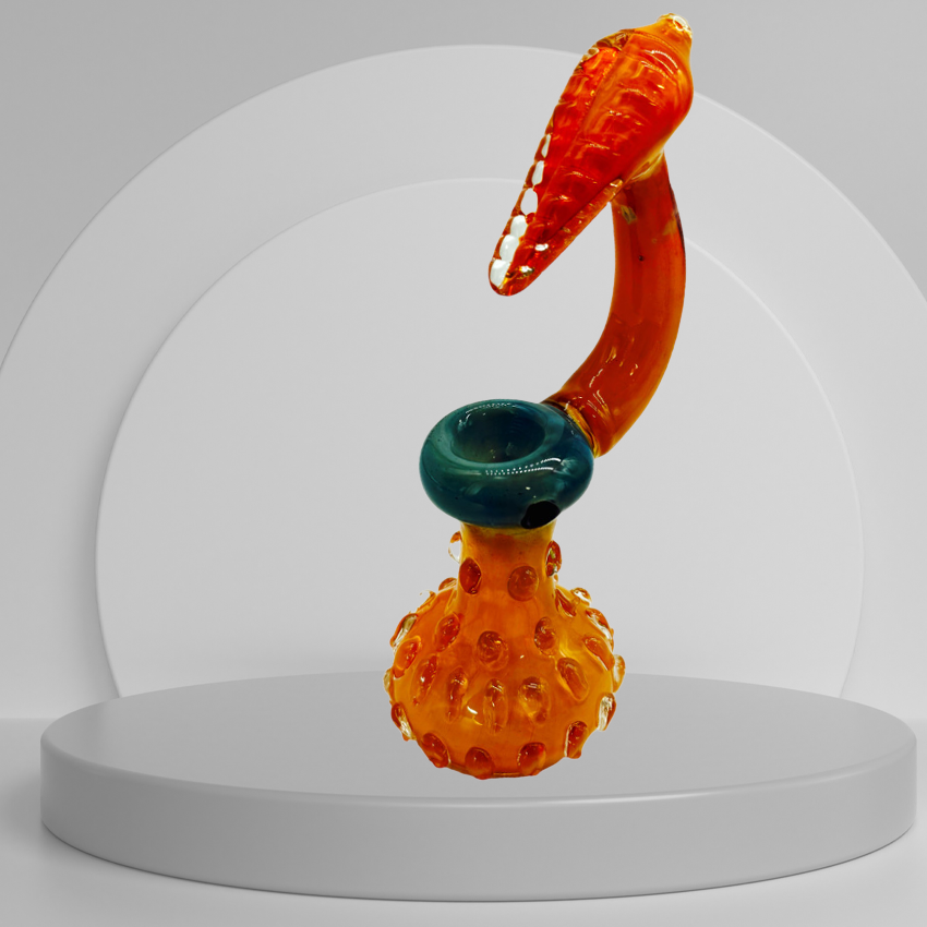 TUBE JOINT WATER DROP MIX COLOR PREMIUM BUBBLER 8"