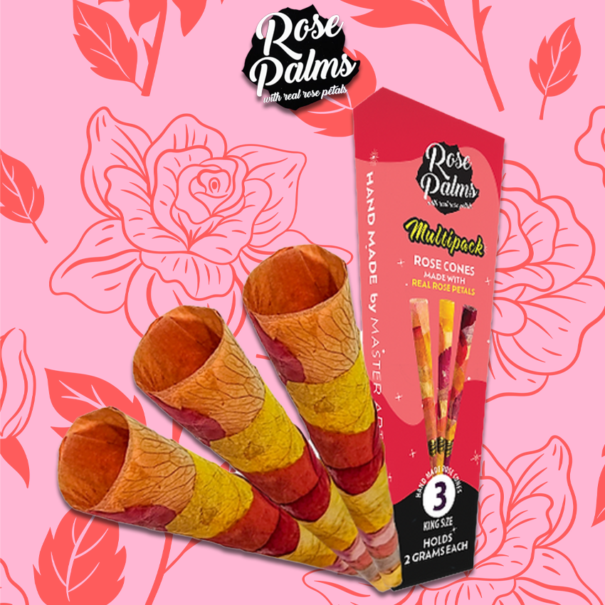 ROSE PALMS MULTIPACK 3PK KING SIZE CONES - 15CT DISPLAY