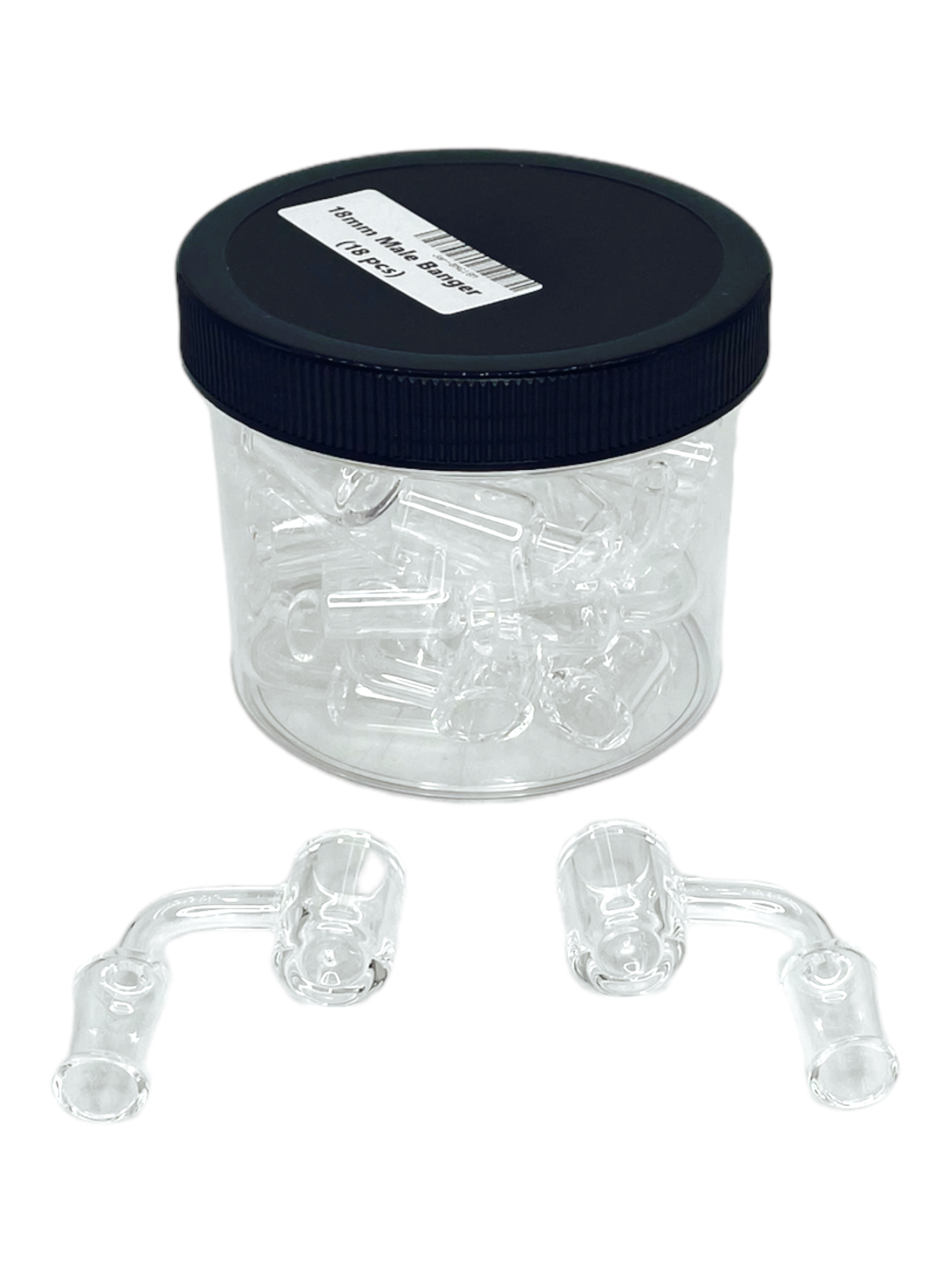 18MM GLASS MALE BANGER - 18CT JAR