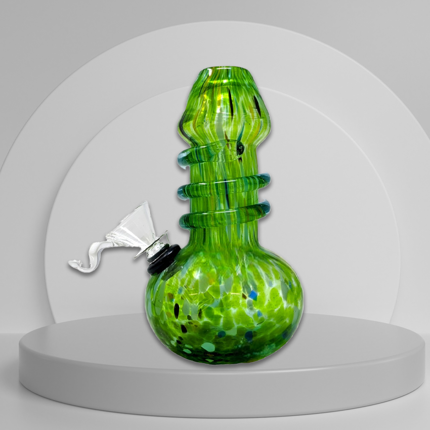 6" ROUNDB TWIST GRIP FUNNEL LIP SOFT GLASS - GLASS ON RUBBER