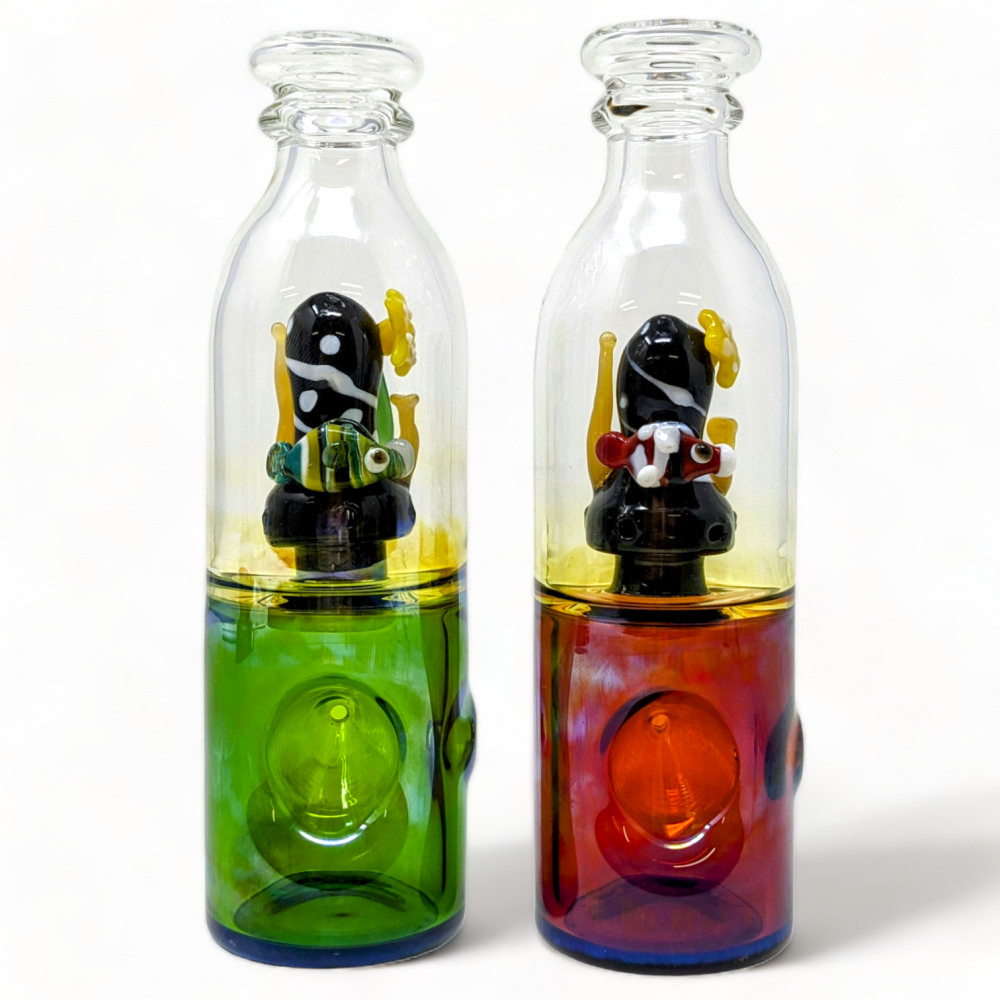 6" OCEANIC MASTERPIECE FLASK 2 IN 1 HAND PIPE/WATER PIPE