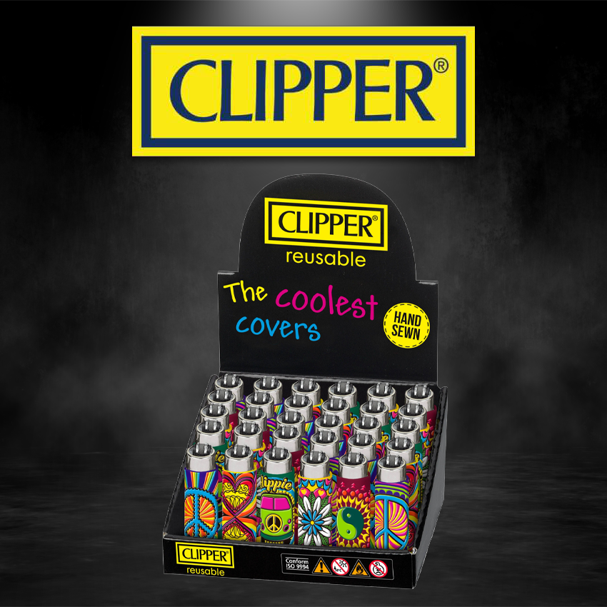 CLIPPER CLASSIC LARGE POP COVER HIPPIE PASSION - 30CT DISPLAY