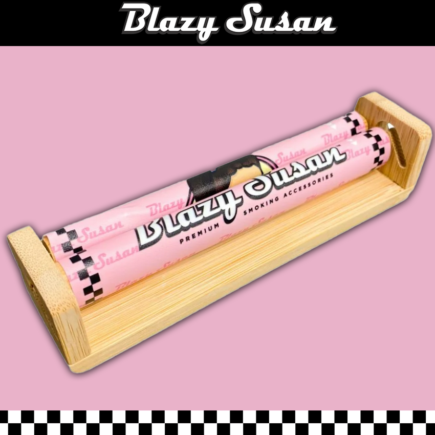 BLAZY SUSAN BAMBOO ROLLING MACHINE 110MM KING SIZE - 12CT DISPLAY