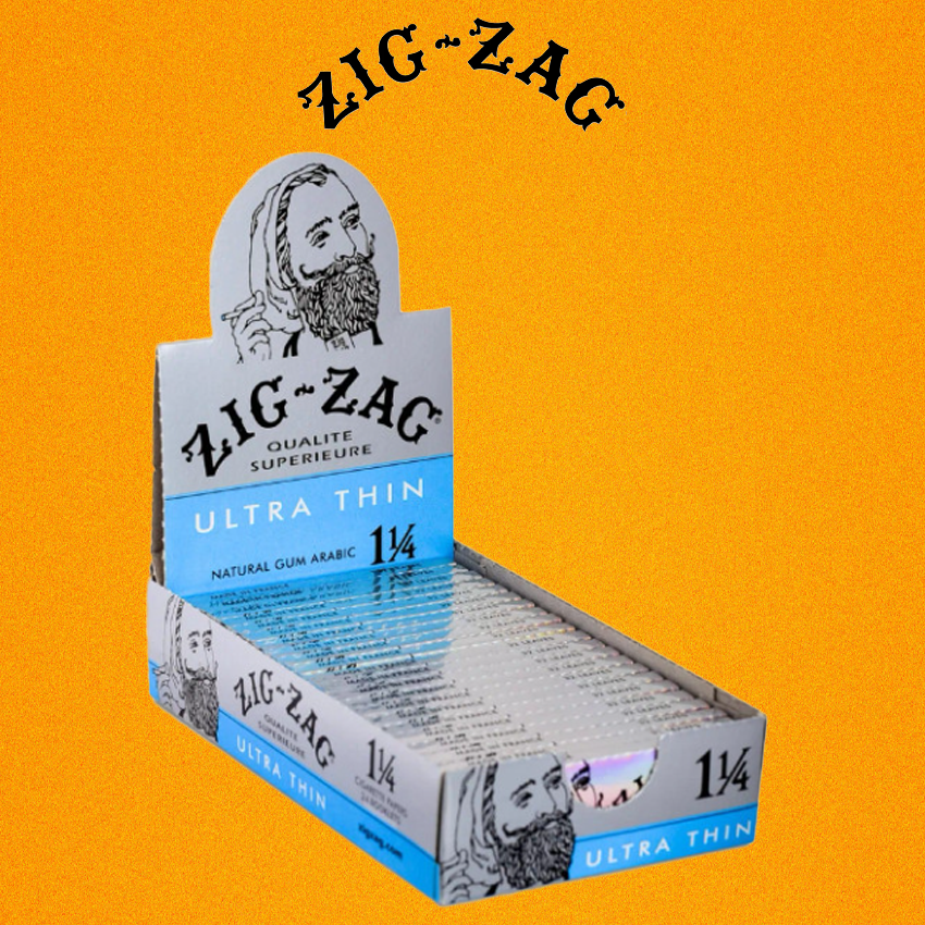 ZIG-ZAG ULTRA THIN 1 1/4 ROLLING PAPER - 24CT DISPLAY