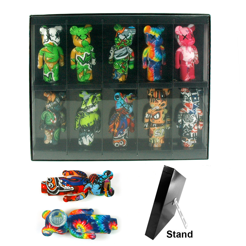 PREMIUM SILICONE HANDPIPES (CB05) - 10CT DISPLAY