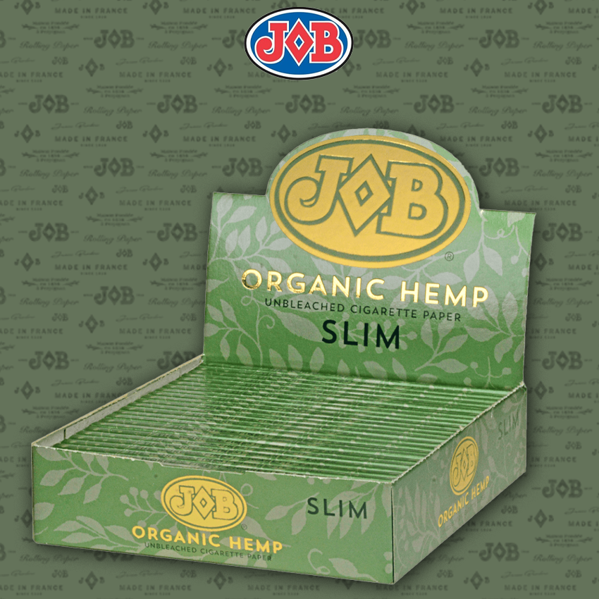 JOB ORGANIC HEMP SLIM ROLLING PAPER - 24CT DISPLAY