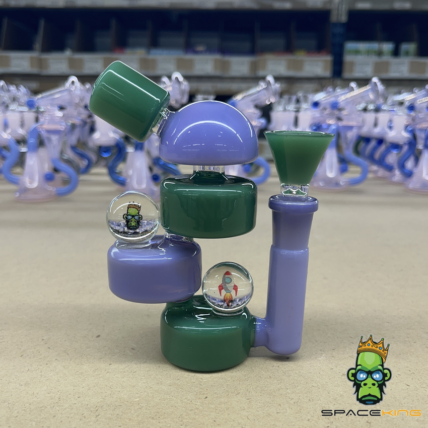 SPACE KING GLASS SPACE MOUNTAIN RIG 5"