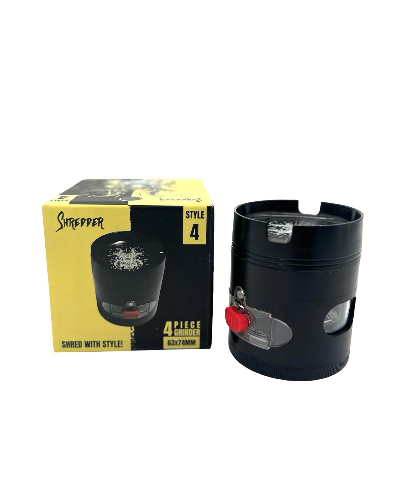 SHREDDER 4 PIECE GRINDER 63MM (STYLE 4) - MIXED COLOR