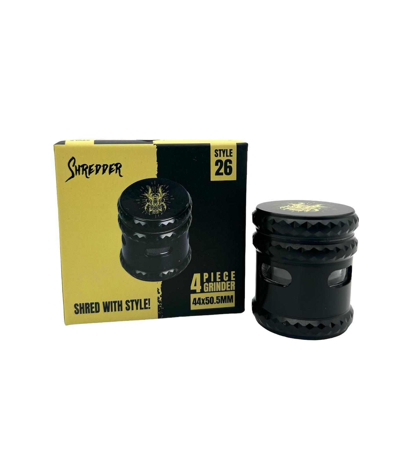 SHREDDER 4 PIECE GRINDER 40MM (STYLE 26) - MIXED COLOR