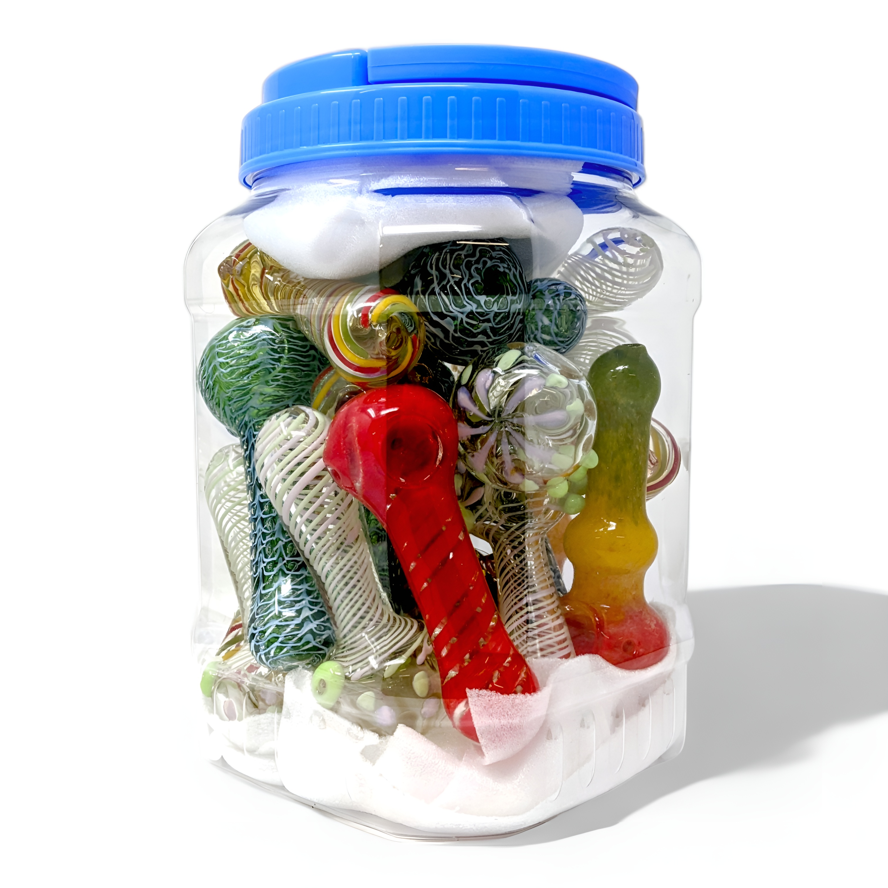 MIXED DESIGN HEAVY FUMED HANDPIPE 4" - 20CT