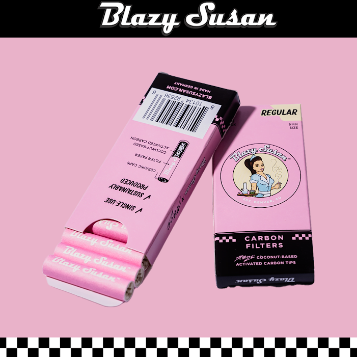 BLAZY SUSAN x PURIZE XTRA SLIM FILTER TIPS - 10CT/20PK