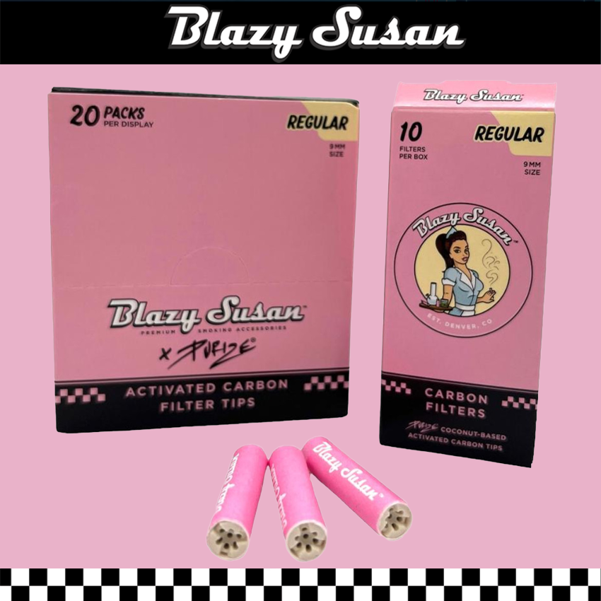 BLAZY SUSAN x PURIZE REGULAR FILTER TIPS - 10CT/20PK