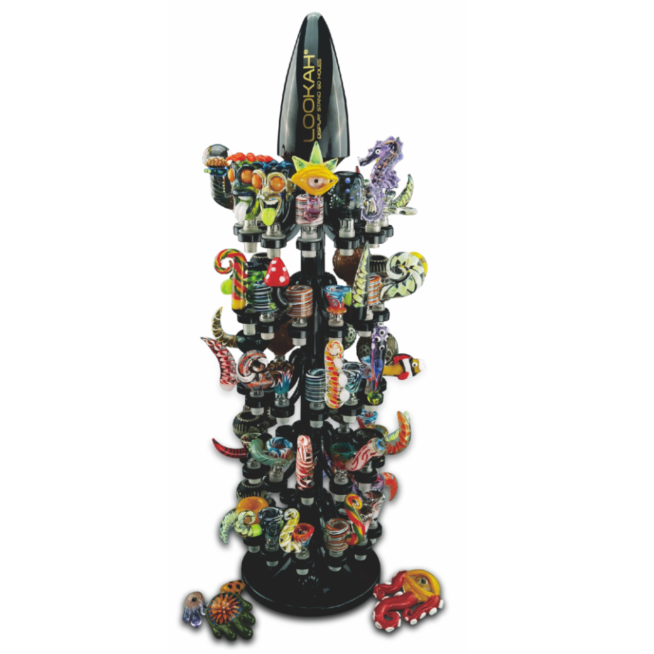 LOOKAH FANCY GLASS BOWL DISPLAY - (DESIGN A) - 48CT