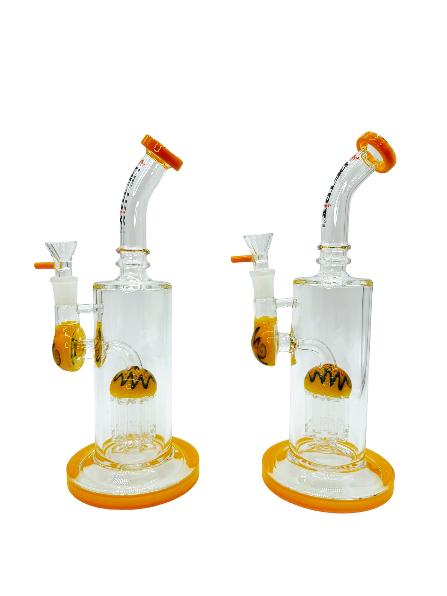 METRIX SWIRL TREE PERC WATERPIPE ASSORTED COLOR 11"