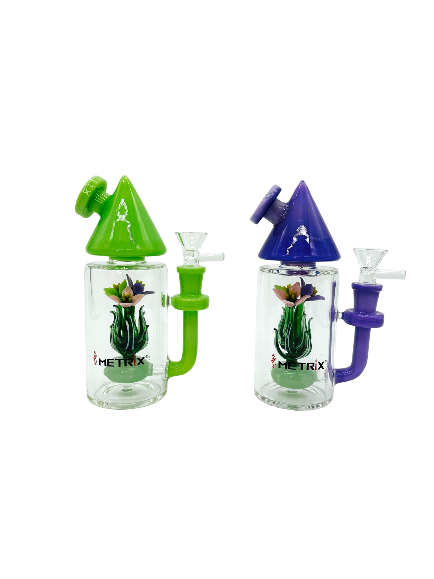 METRIX CONE FLOWER INSIDE WATERPIPE ASSORTED COLOR 7"