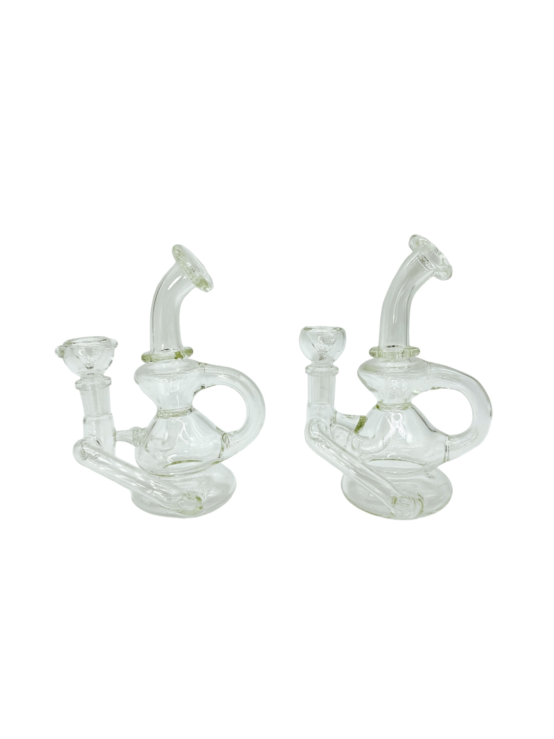 METRIX CLEAR MINI RECYCLER WATERPIPE 6"