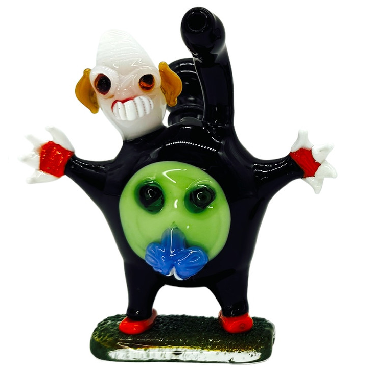 METRIX MONSTER HEAD WATERPIPE ASSORTED COLOR 6"