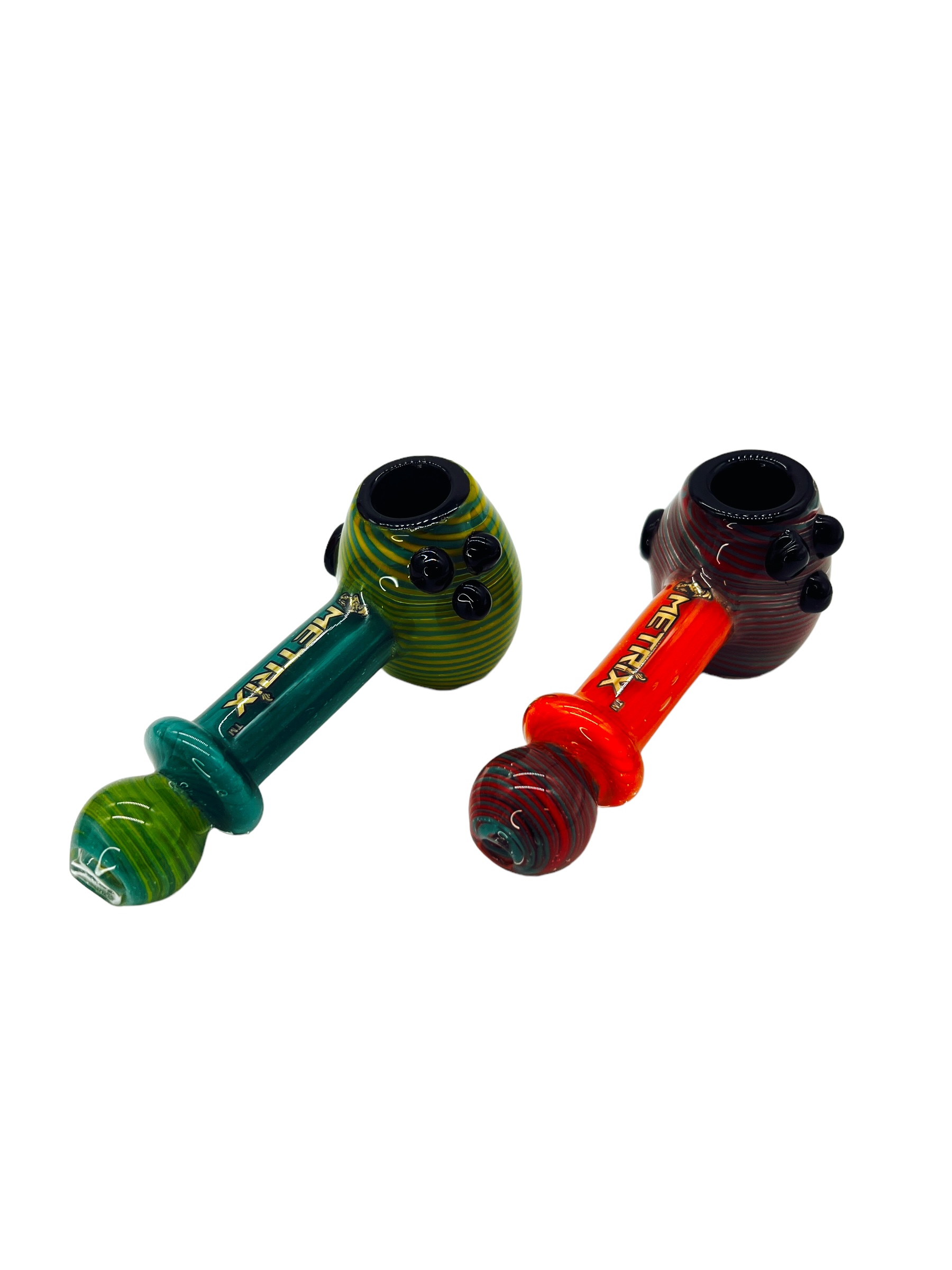 METRIX LINED FUMED HEAD HANDPIPE ASSORTED COLOR 5" - BAG OF 5