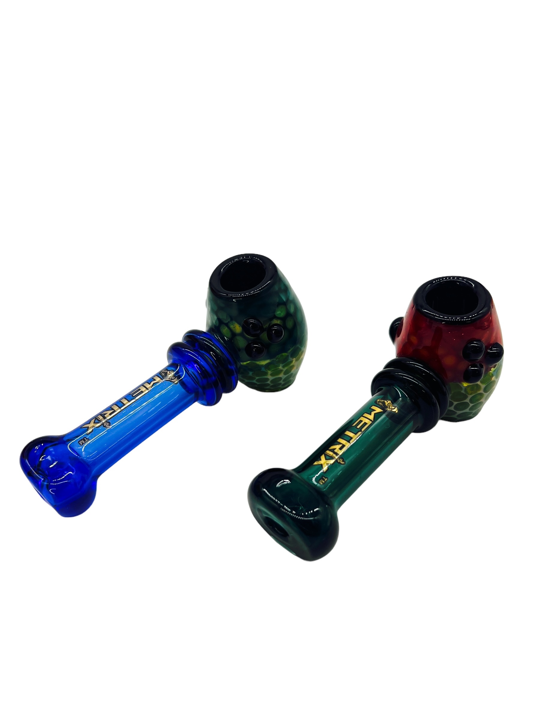 METRIX HONEYCOMB FRITS HEAD MULTI COLOR HANDPIPE ASSORTED COLOR 5" - BAG OF 5