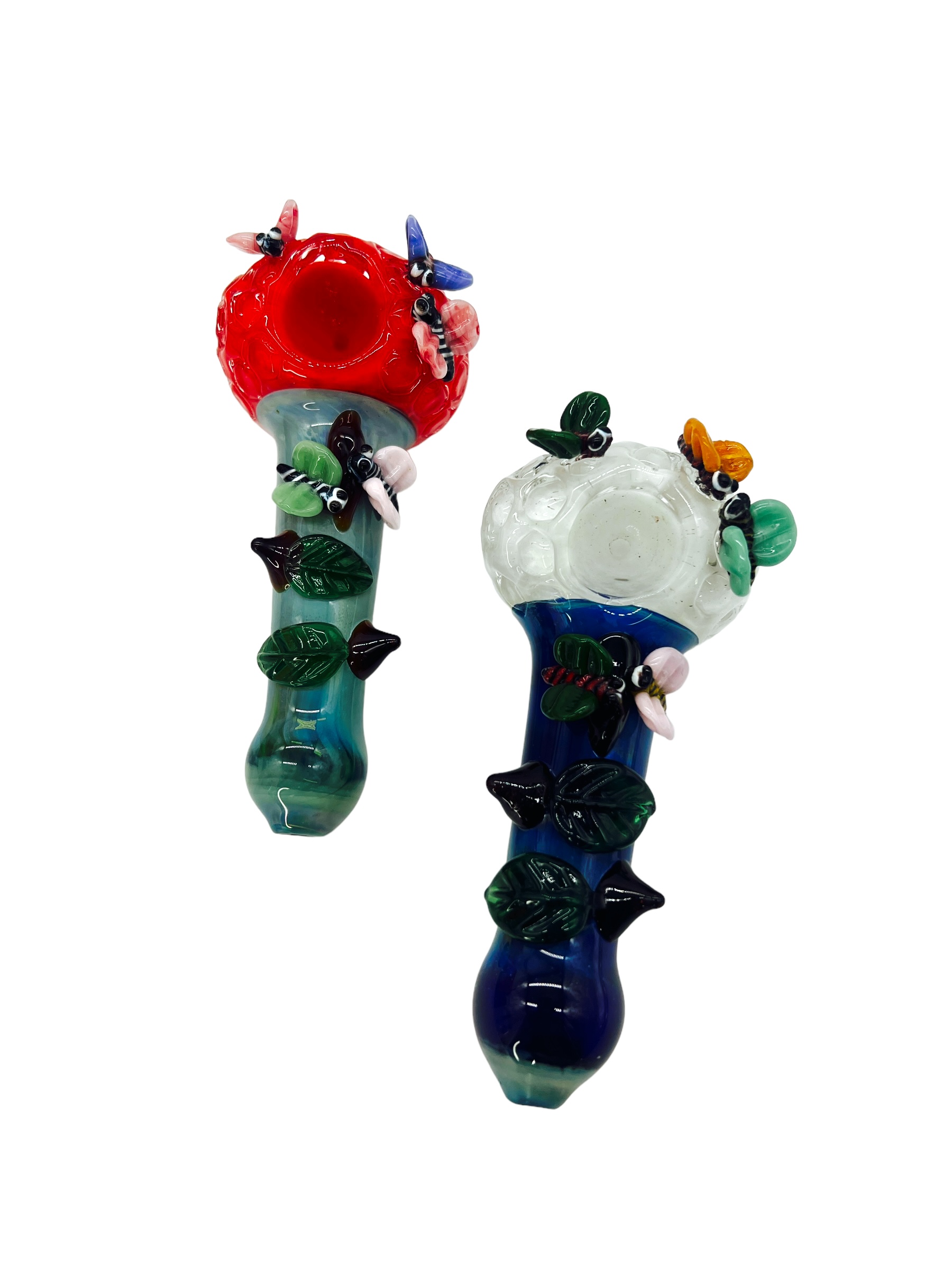 METRIX BEES FRITTED HEAD HANDPIPE ASSORTED COLOR 5"
