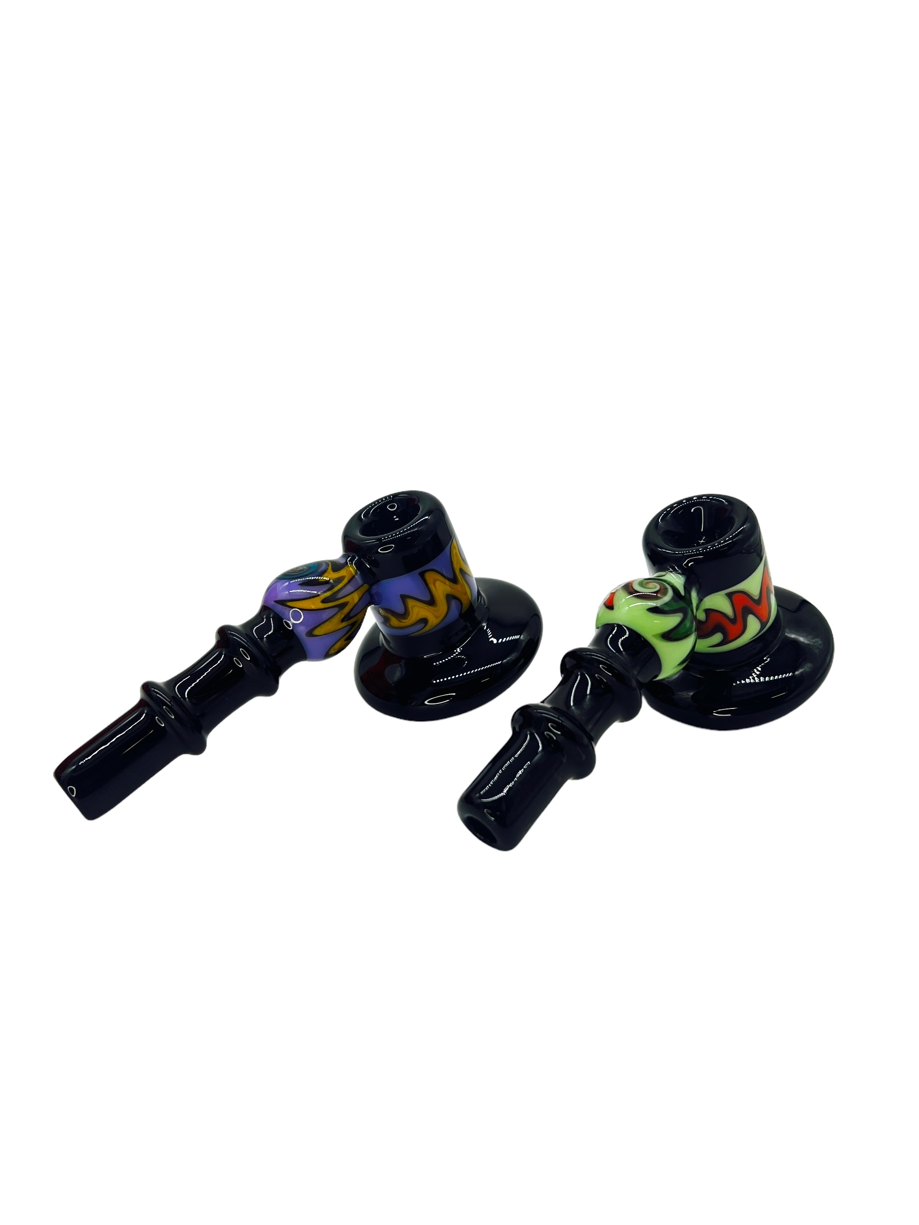 METRIX SWIRL HAMMER HANDPIPE ASSORTED COLOR 6"