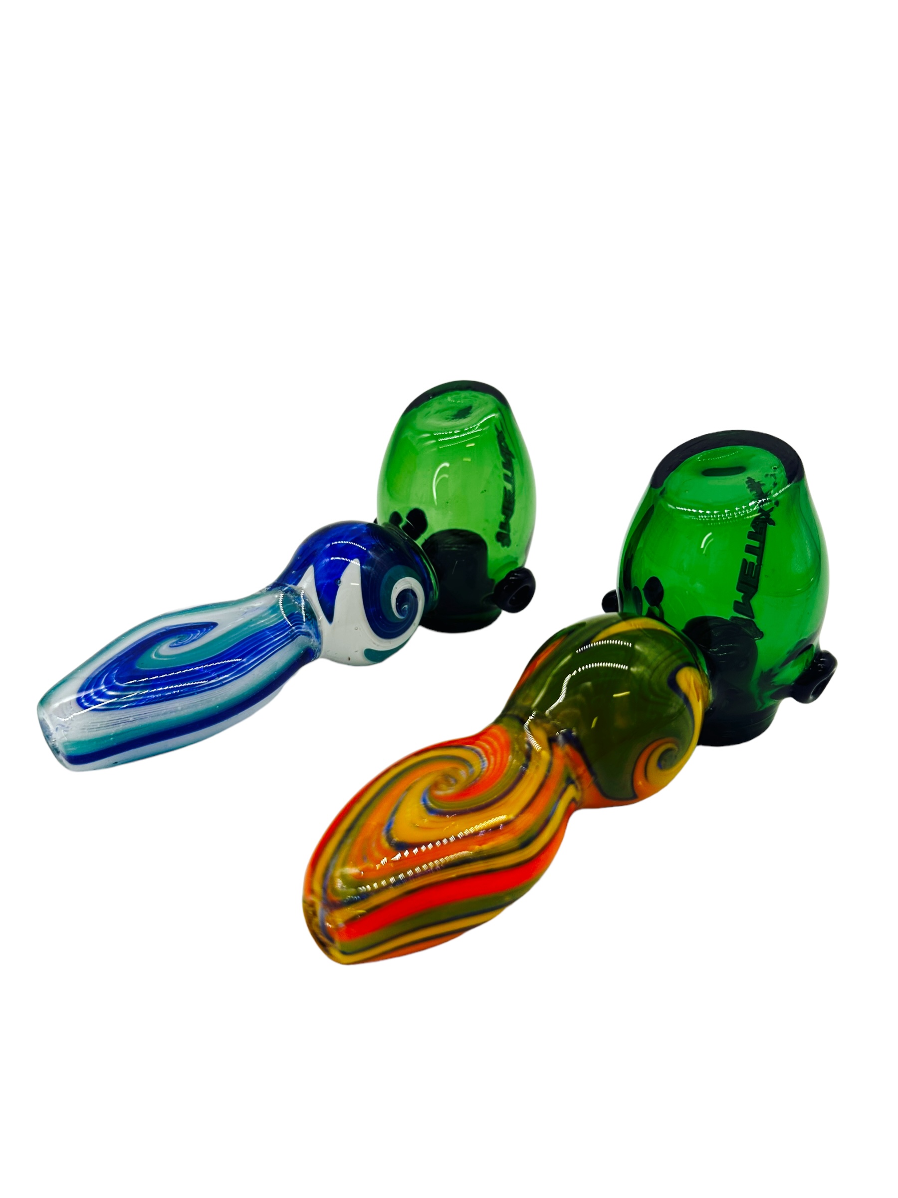 METRIX TRIPLE VOLUME SWIRL HANDPIPE ASSORTED COLOR 5" - BAG OF 5