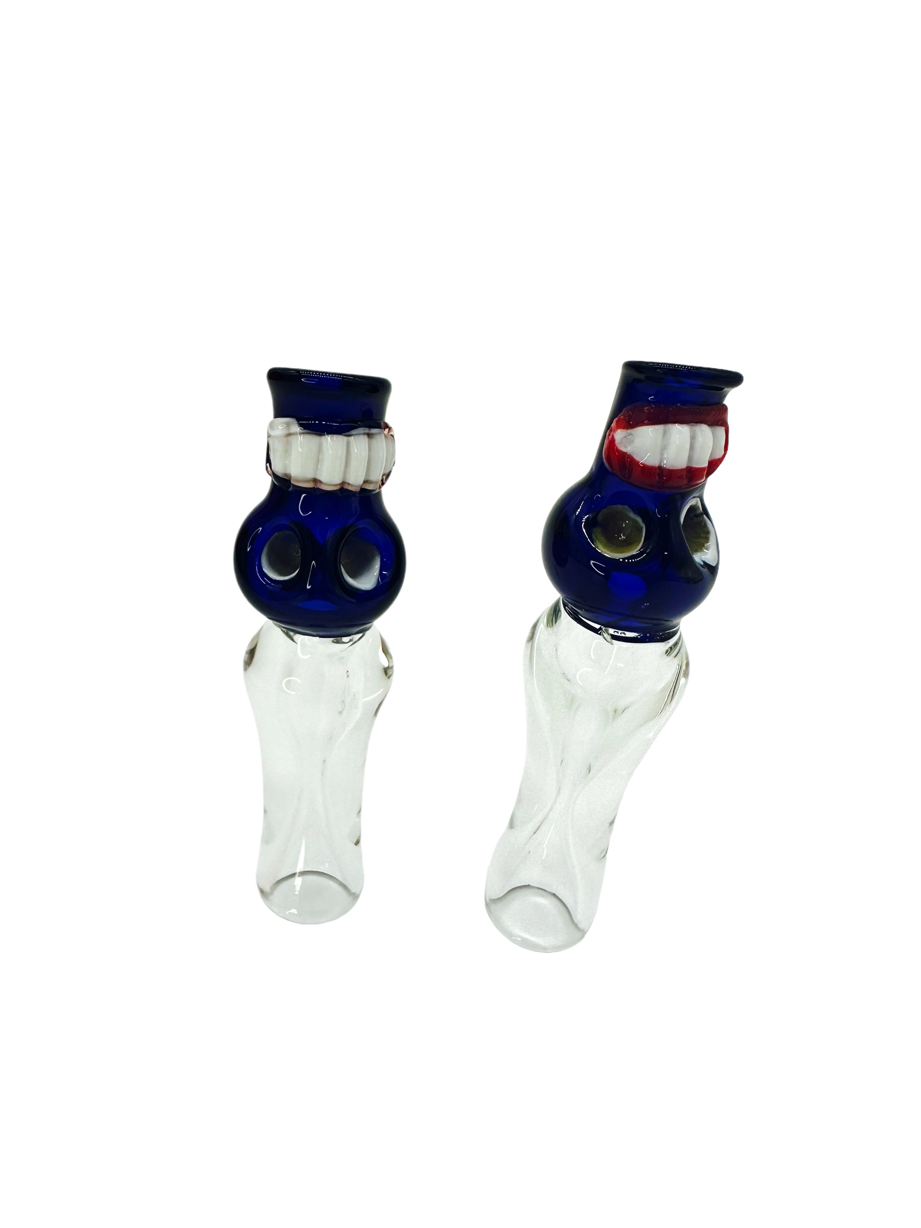 METRIX SKULL CHILLUM HANDPIPE ASSORTED COLOR 4" - BAG OF 10