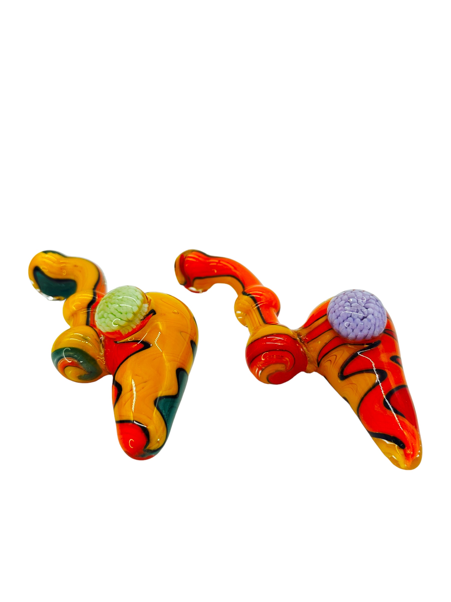 METRIX SWIRL CONE DESIGN HANDPIPE ASSORTED COLOR 6"