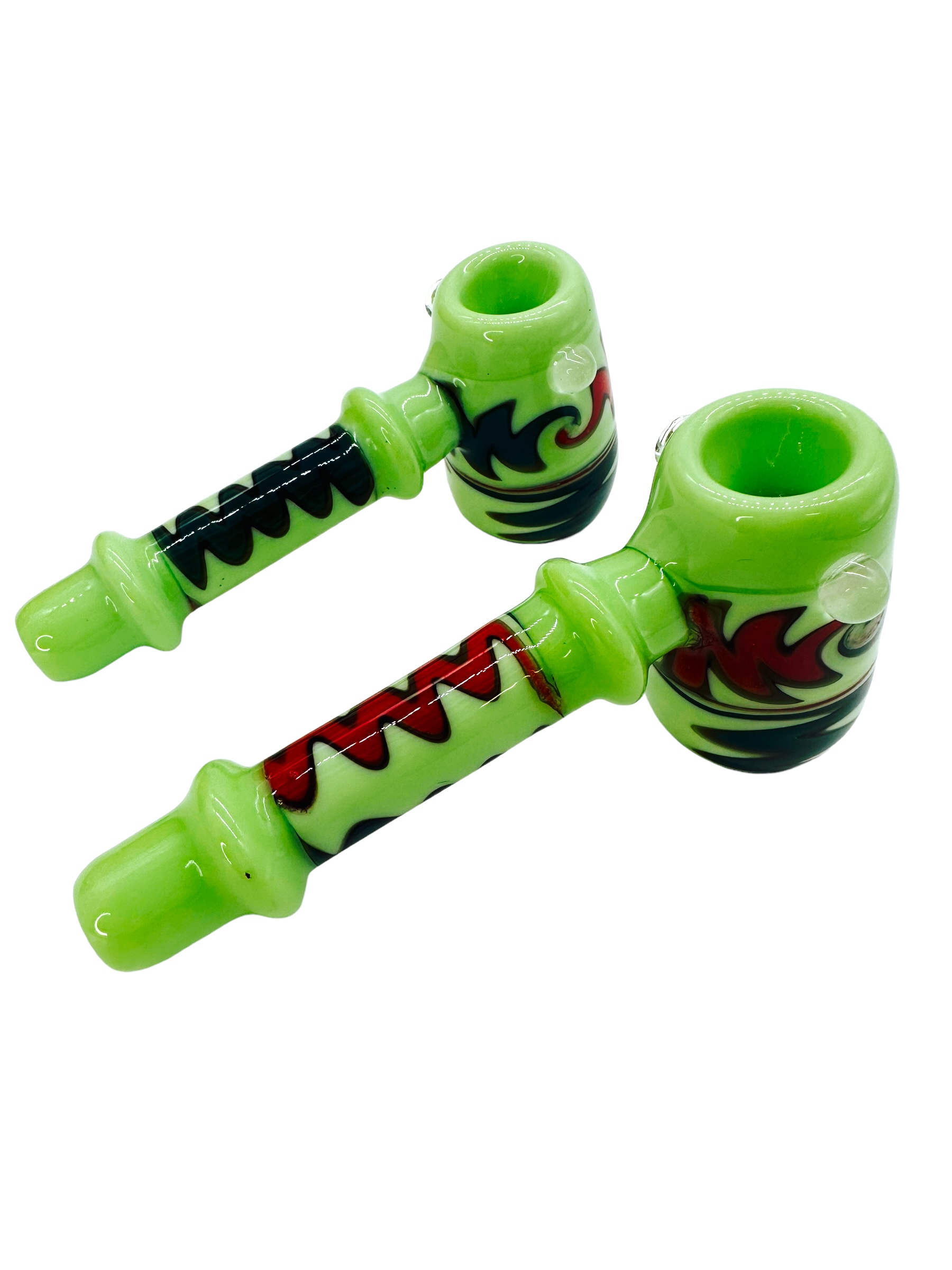 METRIX HAMMER MILKY SWIRL HANDPIPE ASSORTED COLOR 5"