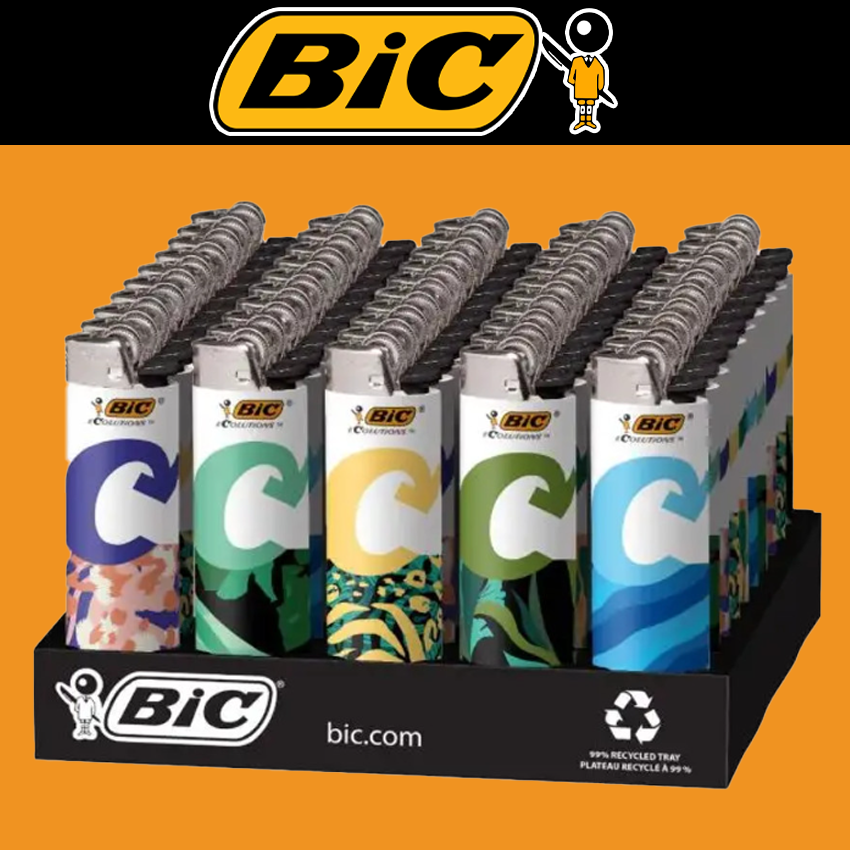 BIC ECOLUTIONS LIGHTER - DISPLAY OF 50