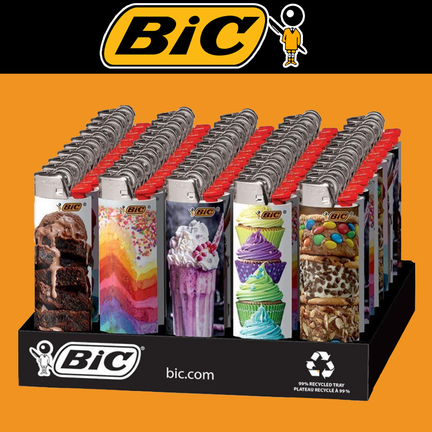 BIC INDULGENT LIGHTER - DISPLAY OF 50