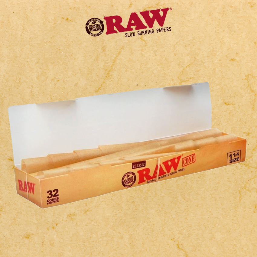 RAW CLASSIC 1 1/4 SIZE CONES 32-PACK