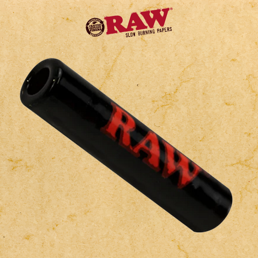 RAW BLACK BOROSILICATE GLASS TIPS JAR OF 50