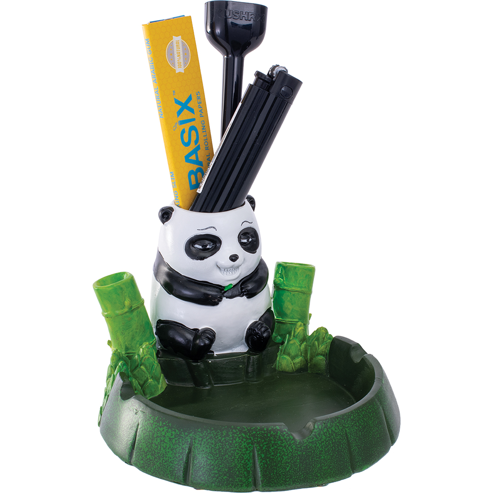 FUJIMA LARGE PANDA OASIS POLYSTONE ASHTRAY