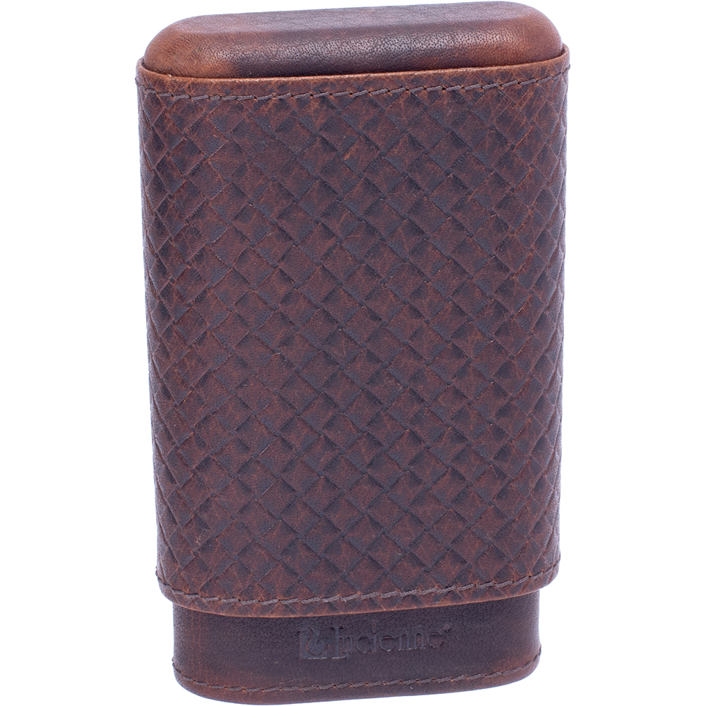 CEDAR LINED CIGAR CASE - BROWN GERMAN SHEPARED