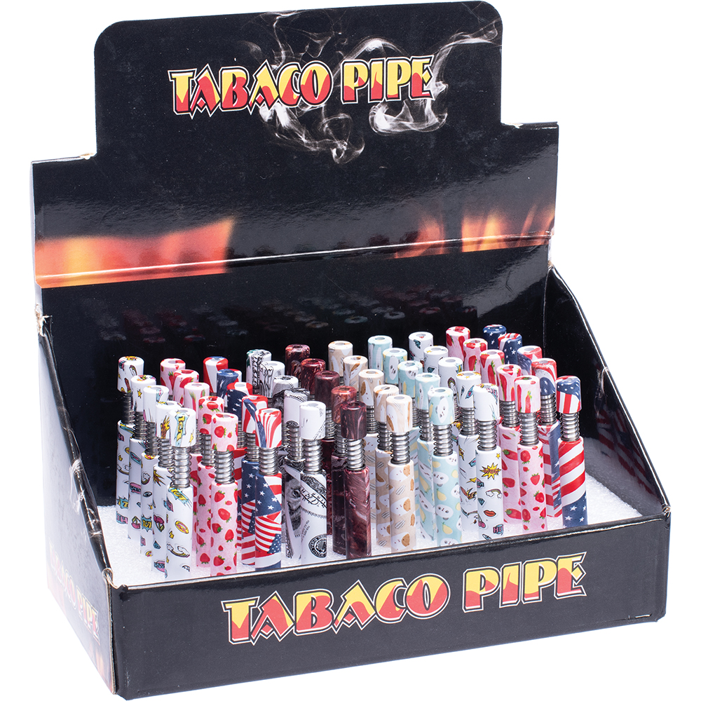 METAL MULTI DESIGN SELF EJECTING METAL BATS - DISPLAY OF 50