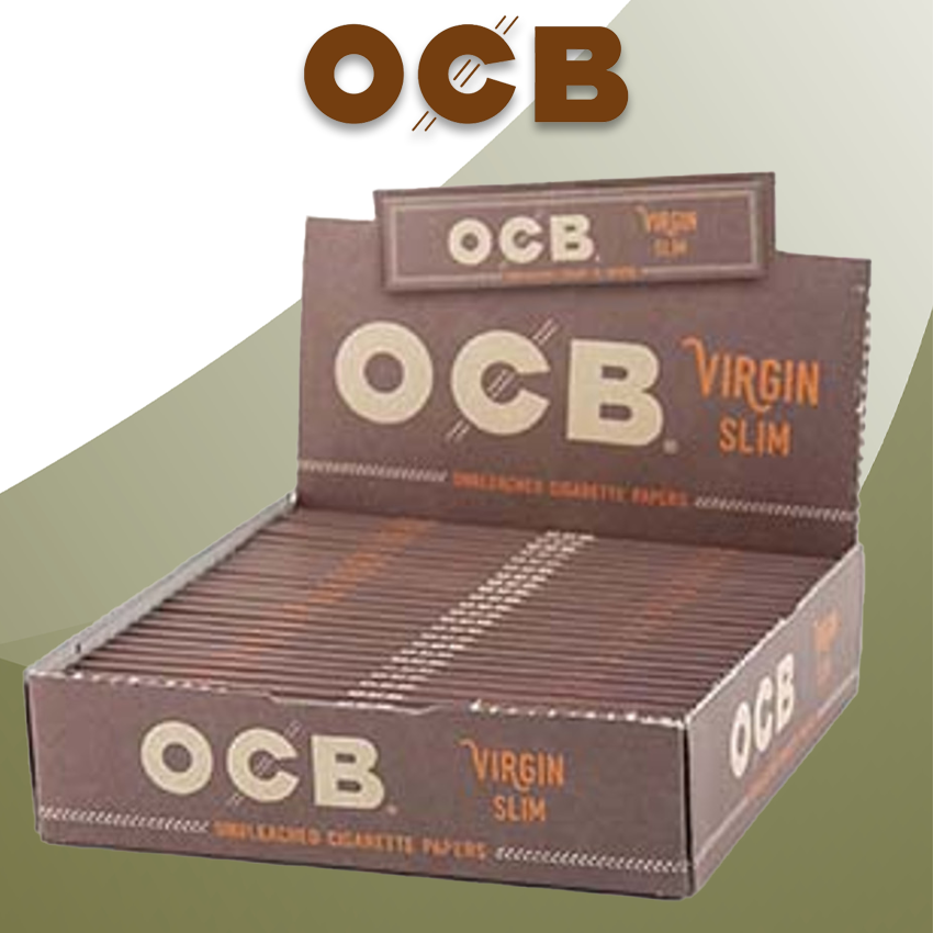 OCB VIRGIN SLIM ROLLING PAPER - 24CT DISPLAY