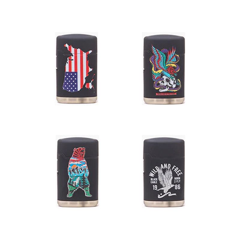 CLASSIC RUBBER WILDERNESS SPECIAL BLUE LIGHTER - DISPLAY OF 20