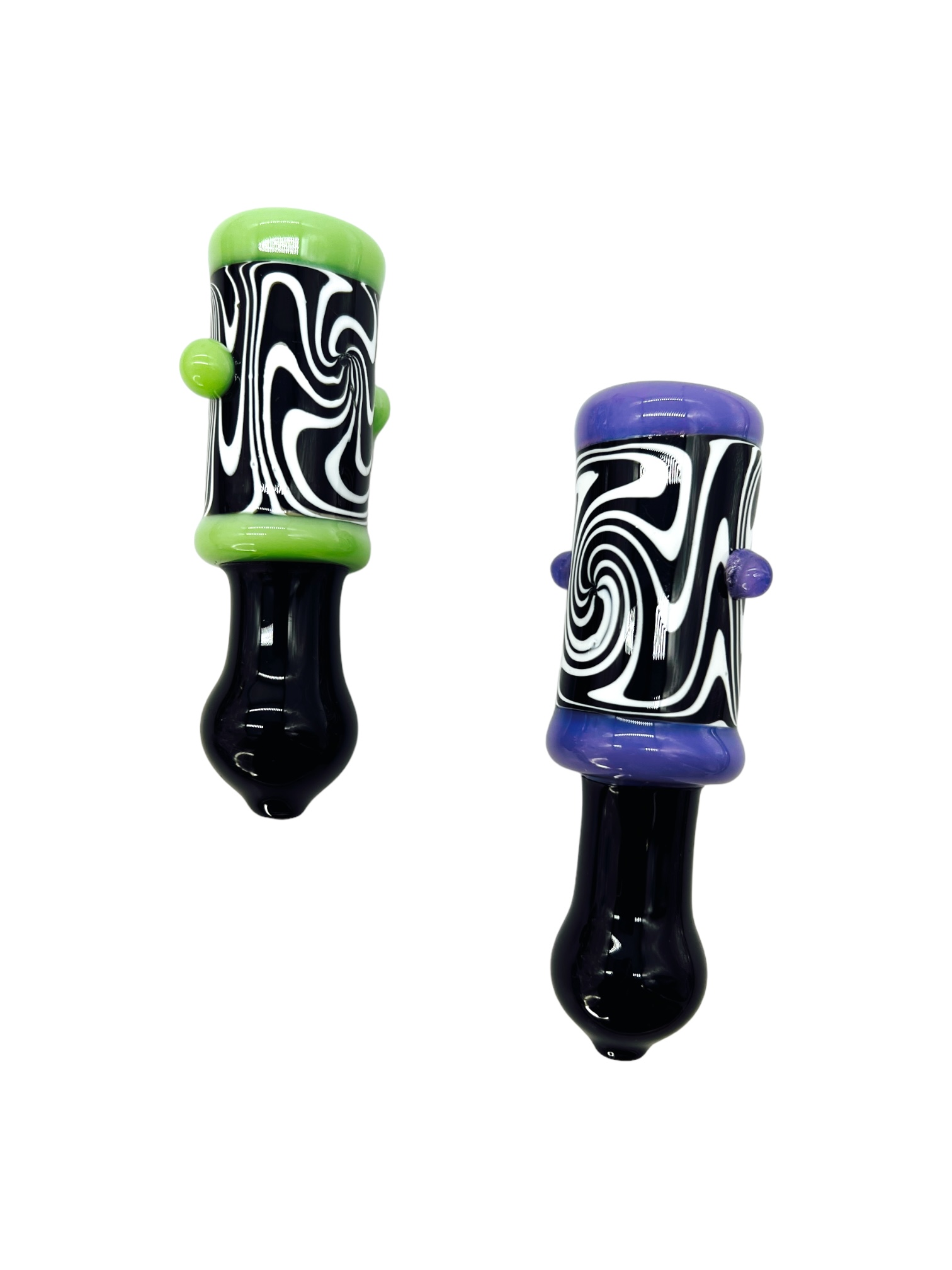 METRIX ZEBRA MILKY COLOR HANDPIPE ASSORTED COLOR 4" - BAG OF 10