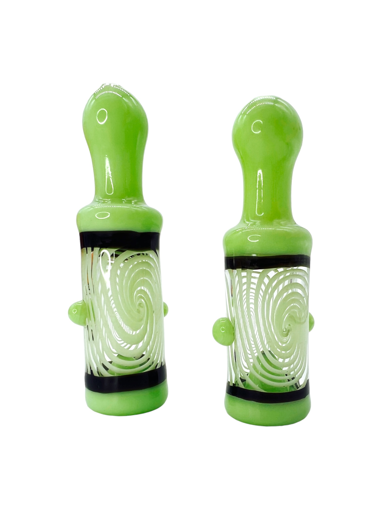 METRIX SWIRL MILKY COLOR HANDPIPE ASSORTED COLOR 4" - BAG OF 10